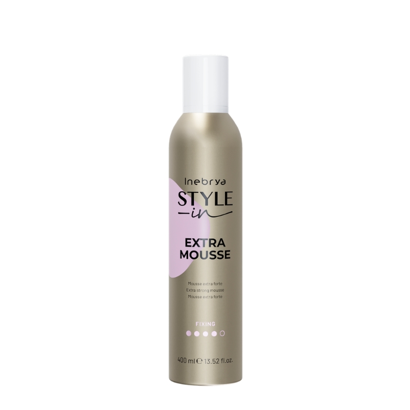 Inebrya Style-in Extra Mousse, Schiuma Extra Forte Volumizzante, 400ml