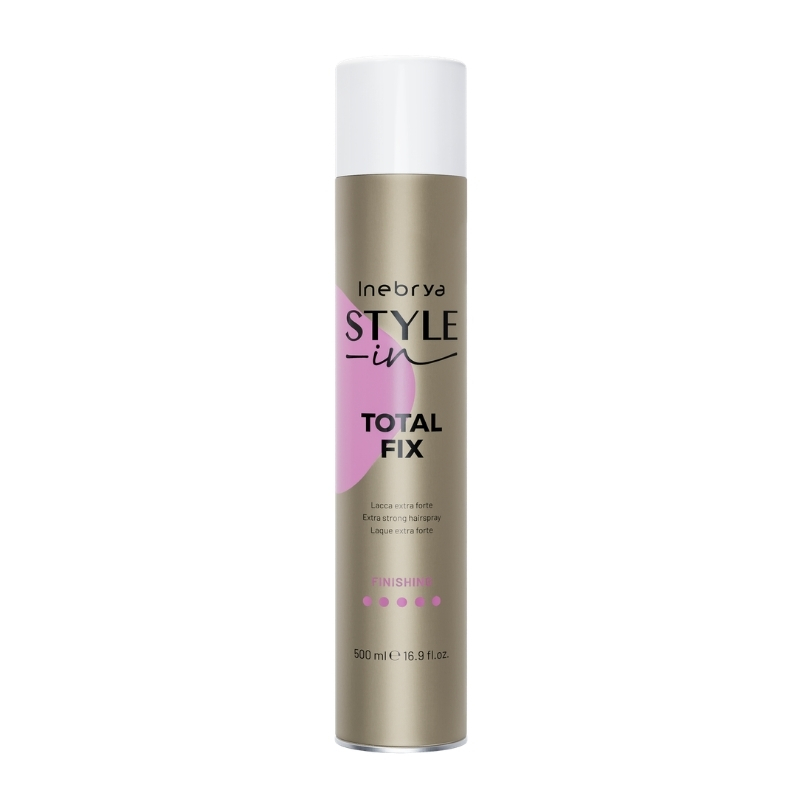 Inebrya Style-in Total Fix, Lacca Spray Extra Forte, 500ml