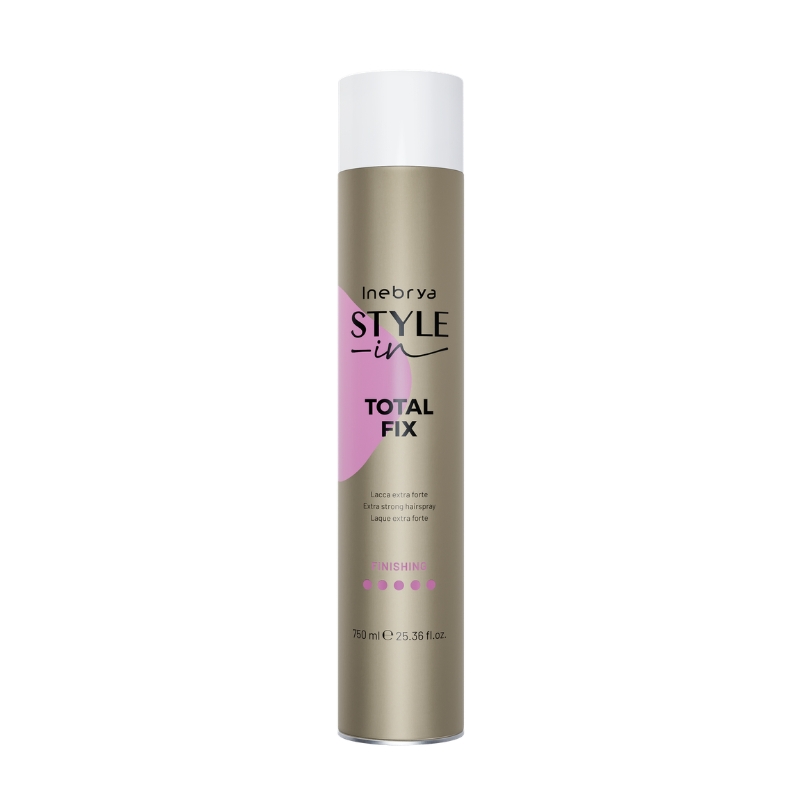 Inebrya Style-in Total Fix, Lacca Spray Extra Forte, 750ml