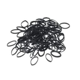 Elastici per Treccine in Silicone Neri