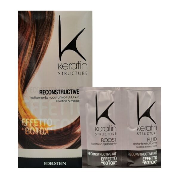 Keratin Structure Kit Reconstructive Effetto Botox 2x12 ml - immagine 2