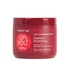 Inebrya Up to You Coily 3 in 1 Nourishing Butter, Burro Maschera Nutriente per Capelli Crespi e Ricci, 500ml
