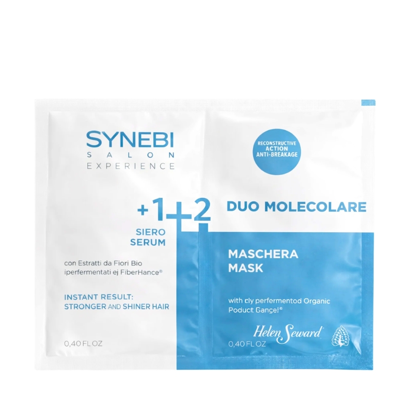 Synebi Salon Experience Duo Molecolare Rigenerante Antirottura, Risultato Istantaneo, 2x12 ml